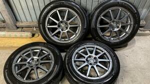 【バリ山】MICHELIN PRYMACY4 205/55R16+社外アルミホイール 16インチ 6.5j+45 pcd100 5h 4本セット