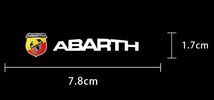 【新品・即決】大 アバルト ABARTH サイドミラー バックミラー ハンドル ステッカー 5個 エンブレム_画像2