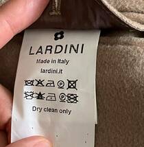 LARDINI 近年モデル ラルディーニ サイズ 46 S〜M チェスターコート ベージュ系 カシミヤ100% イタリア製_画像6