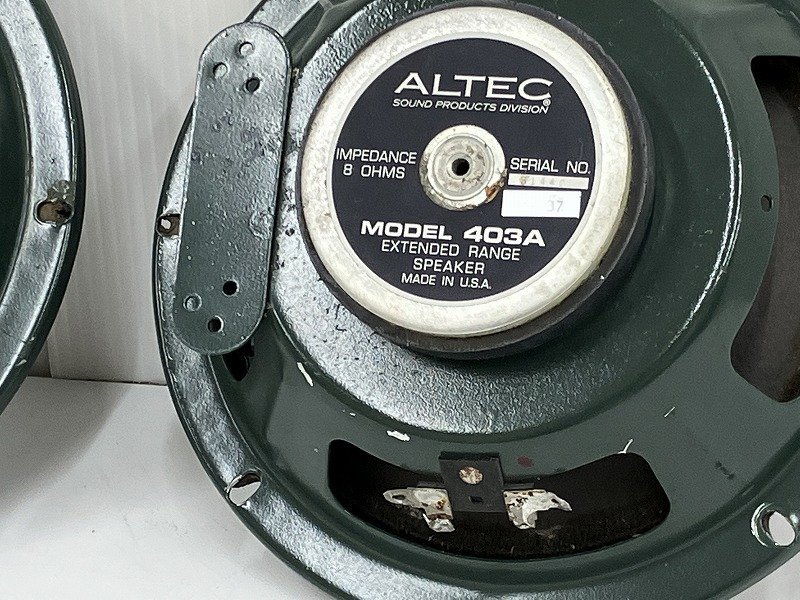 □□ALTEC 403A 8Ω スピーカーユニットペア アルテック□□015664041