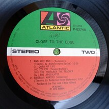 や234　CLOSE TO THE EDGE 　危機　レコード LP EP 何枚でも送料一律1,000円 再生未確認_画像7