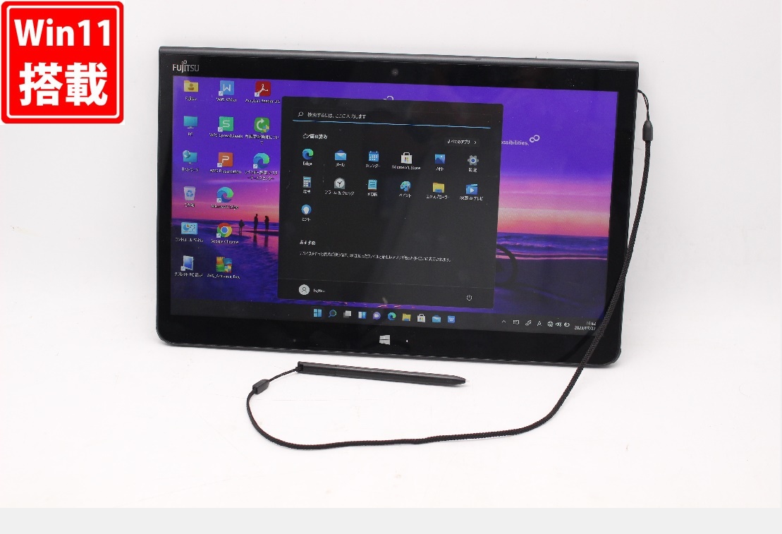 中古フルHD 13.3型タブレットFujitsu ArrowsTab Q775K Windows11 五