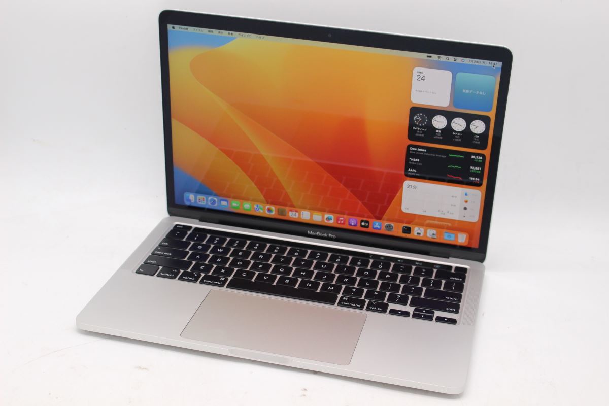 充放電81回中古美品2K対応13.3型Apple MacBook Pro A2251(2020年Touch