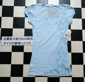 バートン BURTON 半袖 Ｔシャツ レディース S 水色 れ3271