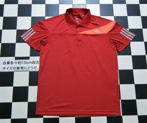  Adidas tennis polo-shirt with short sleeves O red .3204 beautiful goods 