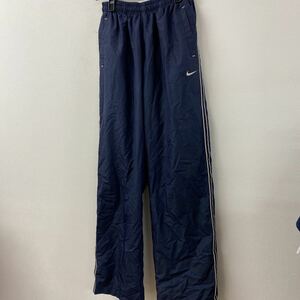 ☆NIKE ナイキナイロンパンツ ジャージ シャカシャカ　紺　L え8