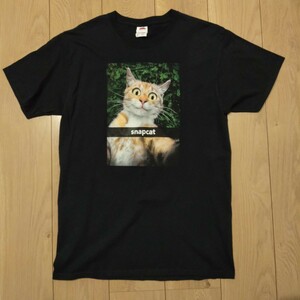 USA古着卸 Mサイズ FRUIT OF THE LOOM フルーツ オブ ザ ルーム 猫 アニマル プリント Tシャツ