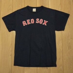 USA古着卸 Lサイズ MLB RED SOX メジャー リーグ ベースボール レッドソックス 58 ジョナサン パペルボン 両面プリント Tシャツ