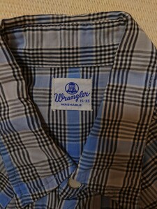 ★Wrangler★ ビンテージ古着 ウエスタンシャツ ラングラー 15-33 長袖 チェック柄 50s アメリカ製