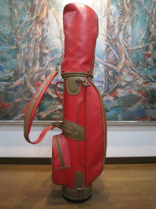 maruman Maruman sense eminent! stylish!. leather Cade . Golf bag Golf caddy bag 