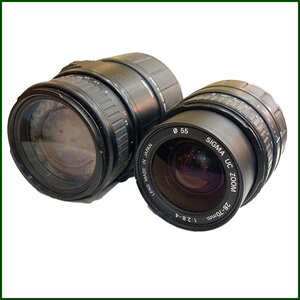 ジャンク●SIGMA/シグマ●70-300ｍｍ 1：4-5.6 DLマクロレンズ 28-70mm1：2.8-4 UCズーム レンズ