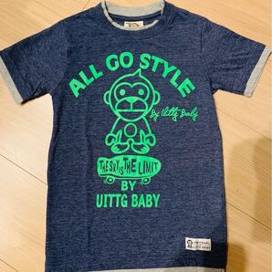 140 Tシャツ UITTG 子ども半袖 (杢ネイビー) 5/30まで!