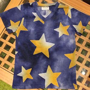 120 男の子 涼しい (真夏の) Tシャツ 早乾 星柄 5/30まで!