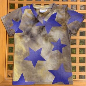110 男の子 涼しい (真夏の) tシャツ 半袖 スタープリント 5/30まで!
