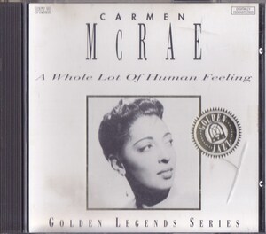 CARMEN MCRAE / A WHOLE LOT OF HUMAN FEELING /US盤/中古CD!!66255