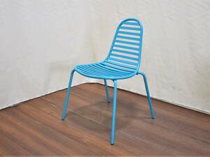 KUN Decorate Bug sidechair light blue / light blue / blue series garden chair start  King chair / indoor / outdoors / light weight [ several exhibition ]zyt1047ji50601-06