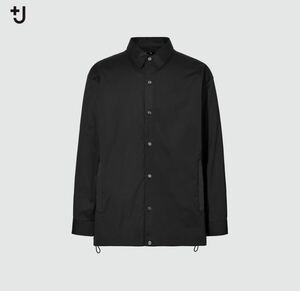 新品未使用 ユニクロ +J ブラック オーバーサイズシャツブルゾン XL UNIQLO プラスジェイ プラスJ シャツ ジャケット 長袖シャツ SHIRT