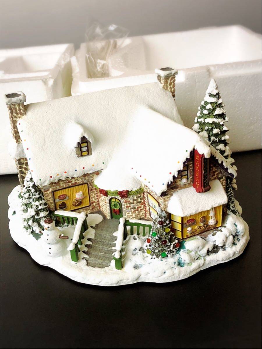 Thomas Kinkade Christmas Bakery Diorama Illumination Lights HAWTHORNE VILLAGE Thomas Kinkade, Christmas, illumination, others