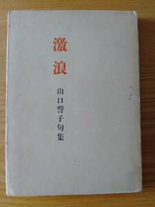 230529-6 激浪　山口誓子句集　昭和二十一年七月十日初版発行