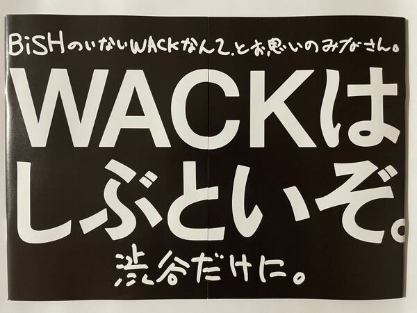 WACK 写真集 パンフレット タワレコ限定 しぶとい人 渋谷 2冊 検) BiSH EMPiRE GANG PARADE BiS 豆柴の大群 ASP WAgg