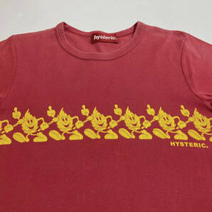 hysteric ヒステリックグラマー Tシャツ FREE 日本製 HYSTERIC GLAMOUR 赤系の画像5
