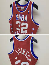 未使用品 定価41800円 48 XL NBA マジック ジョンソン # 32 ユニフォーム 1987-88 オールスターミッチェルアンドネス Mitchell&Ness_画像9