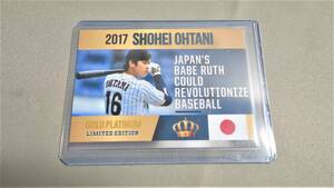 【レア】大谷翔平 2017年 Gold Platinum ルーキーカード ROOKIE CARD PHENOMS 日本代表 RC SHOHEI OHTANI