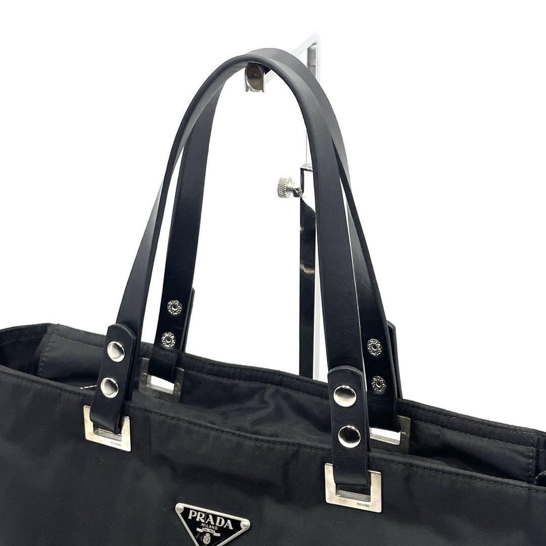 1円〜 【美品】プラダ PRADA 三角ロゴ アイコン トートバッグ