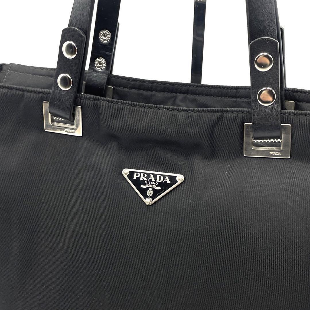 1円〜 【美品】プラダ PRADA 三角ロゴ アイコン トートバッグ