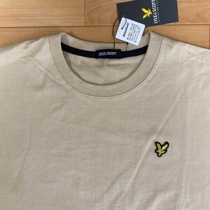 L ライル&スコット LYLE&SCOTT 新品 半袖Tシャツ トップス ベージュ メンズ 紳士　アウトドア　スポーツ ゴルフウェア　旅行 golf レジャー