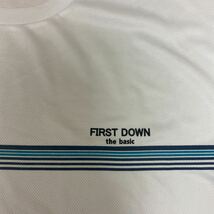 M ファーストダウン FIRST DOWN 新品 半袖Tシャツ トップス ドライ 吸水速乾 白 メンズ 紳士 アウトドア スポーツ ゴルフウェア ジム_画像3