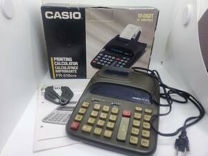  Casio CASIO FR-510GYB calculator printer operation verification ending printer part no check rare antique 