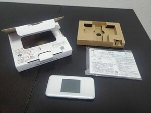 【値下】美品 SIMフリー UQ WiMAX 2+ Speed Wi-Fi NEXT W06 モバイルルーター ホワイト×シルバー