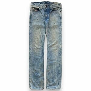 国内正規 DIESEL ディーゼル SAFADO SLIM STRAIFHT スリム ストレート USED加工 ボタンフライ デニム パンツ ジーンズ W27 L32 ブルー系