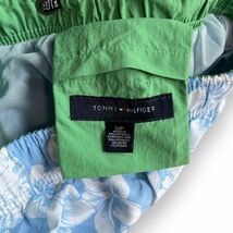 国内正規 TOMMY HILFIGER トミーヒルフィガー 水陸両用 花柄 スイム ショーツ ウエストゴム 紐 総柄 海パン ショート S ライトブルー_画像4