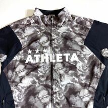 アスレタ ATHLETA ナイロンジャケット ジャージ Oサイズ 総柄 サッカーウェア 裏メッシュ 匿名配送_画像4