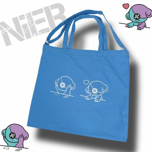 NieR ニーア 3WAY ZIPPER付きTOTE BAG【ふぁぼりつONE君】