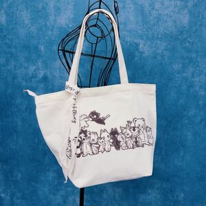 NieR ニーア ジッパー付きCANVAS TOTE BAG【ALL CHARACTER 】