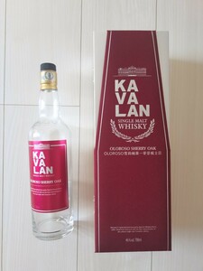 KAVALAN カバラン オロロソシェリーカスク　46度　700ml　空瓶と化粧箱