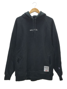 Champion◆パーカー/M/コットン/BLK/×MILKFED/リバースウィーブ/使用感有/チャンピオン