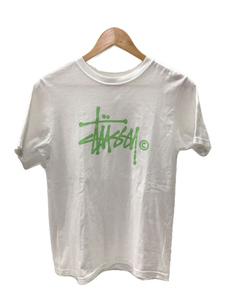 STUSSY◆Tシャツ/S/コットン/WHT