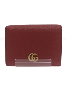 GUCCI◆2つ折り財布/レザー/BRD/赤/レディース/4561260416