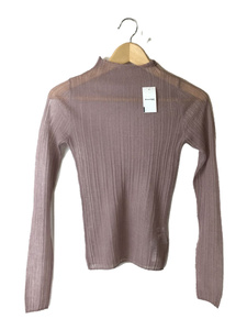 FRAY I.D* sweater ( thin )/one/-/PNK/FWNT222009/ Random rib sia- knitted 