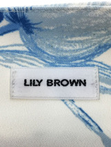 Lily Brown◆23SS/フラップウエストタックパンツ/1/ポリエステル/BLU/総柄/LWFP231066_画像4
