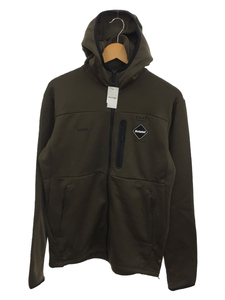 F.C.R.B.(F.C.Real Bristol)◆21AW/POLARTEC POWER STRETCH ZIP UP GAITER HOODIE/L/ポリ/KHK/