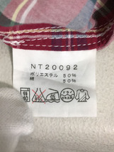 THE NORTH FACE◆半袖シャツ_NT20092/XL/コットン/RED/チェック_画像5