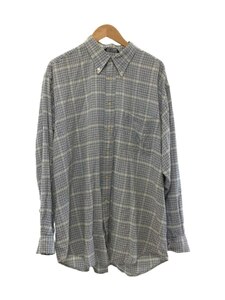 NAUTICA◆NAUTICA/小文字タグ/長袖シャツ/XL/コットン/GRY/チェック