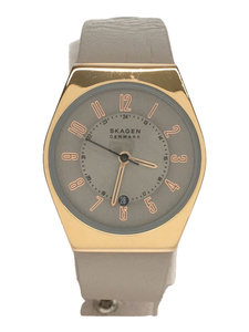 SKAGEN◆腕時計/アナログ/レザー/SKW3052