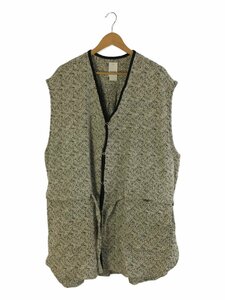 ベスト/FREE/コットン/WHT/総柄/htk-22-aw-011/ CHECK BARBER VEST