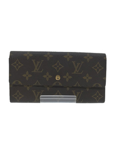 LOUIS VUITTON◆長財布/PVC/BRW/モノグラム/レディース/M61724